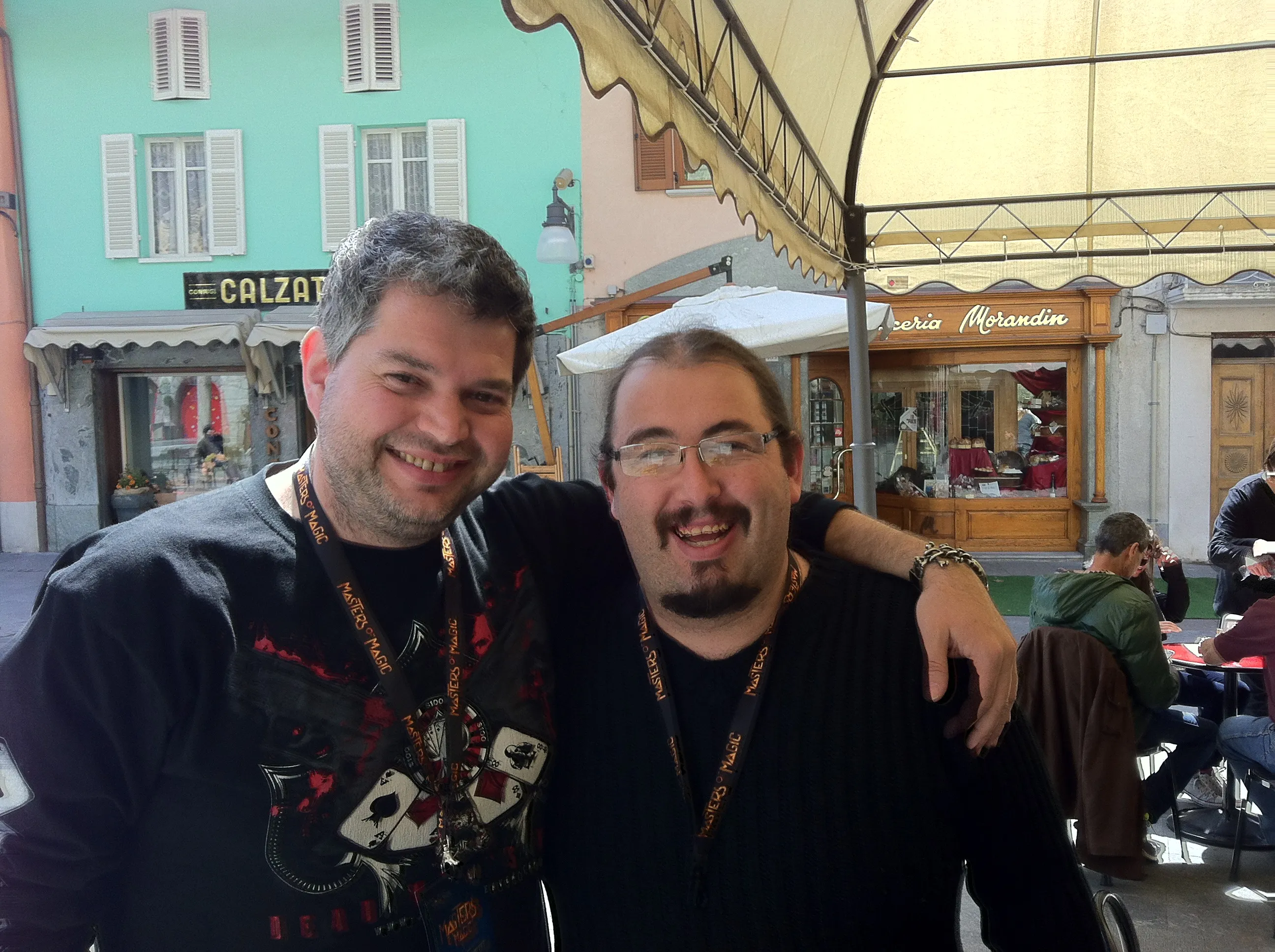 Tom Gryf s kouzelníkem Danim DaOrtizem na semináři Masters of Magic v Lübecku